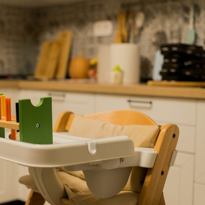 High chair available at Cedar Escape