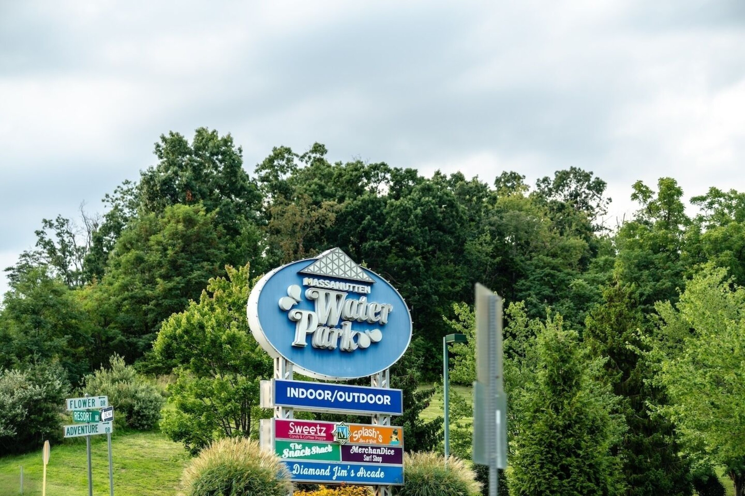 Massanutten WaterPark entrance sign