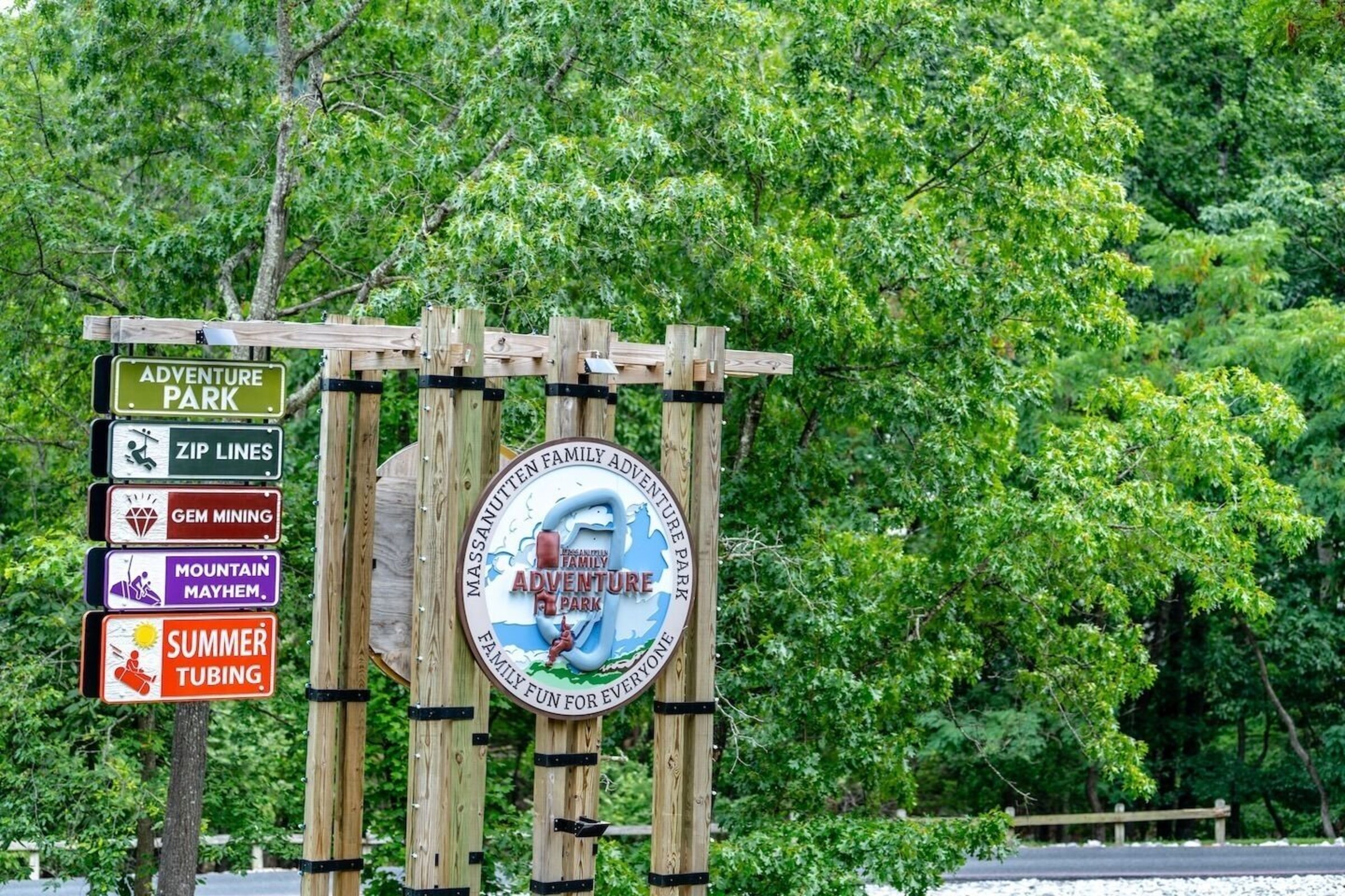 Massanutten Family Adventure Park sign